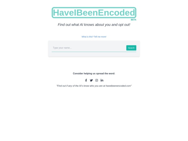 Have I Been Encoded