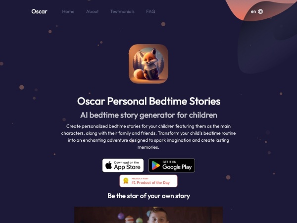 Oscar - bedtime story generator