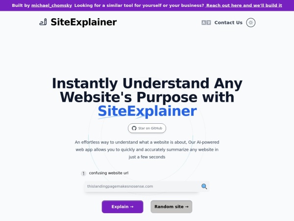 SiteExplainer