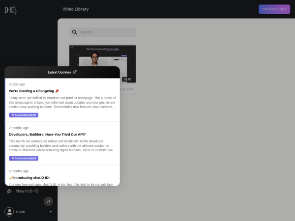 Creative Reality Studio (D-ID)