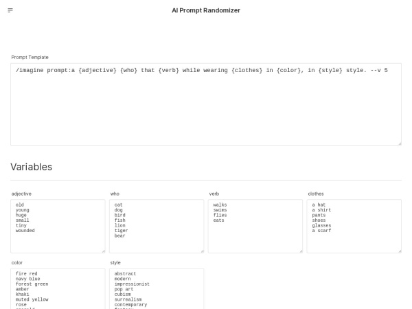 AI Prompt Randomizer