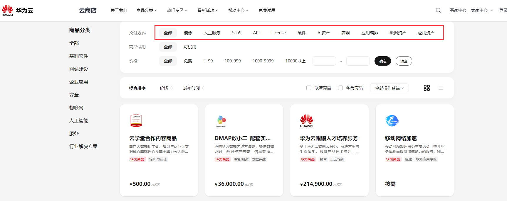华为云商店