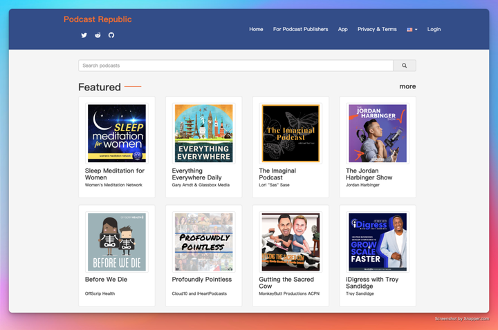 Podcast Republic 英文播客发现