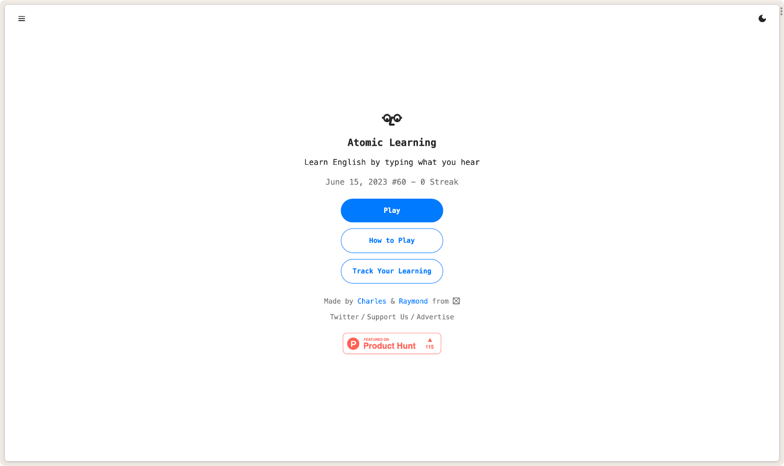 Atomic Learning AI 辅助听力练习：基于 AI 的每日英语听力练习-AI工具箱