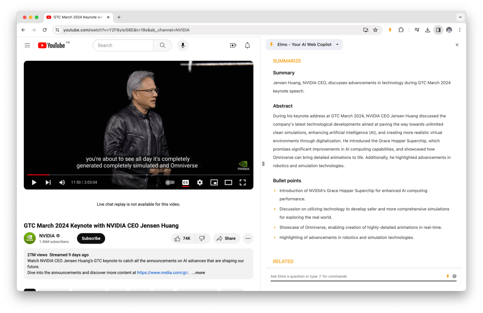 Elmo 浏览器AI助手