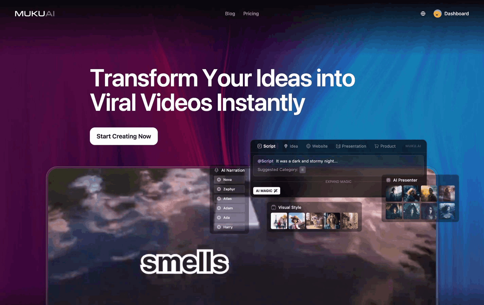 Muku AI爆款视频生成器
