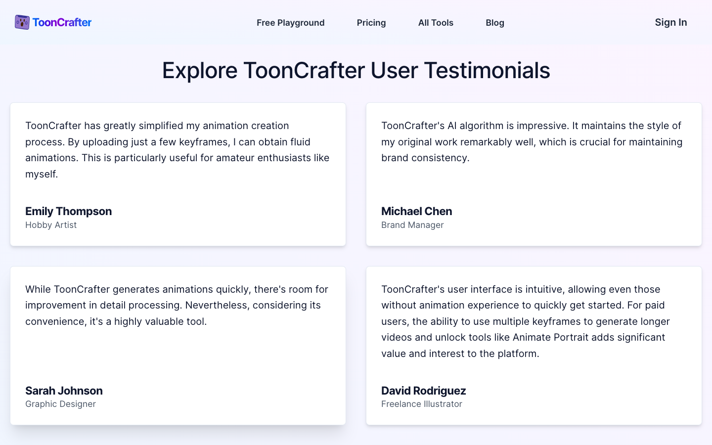 ToonCrafter - AI卡通动画生成