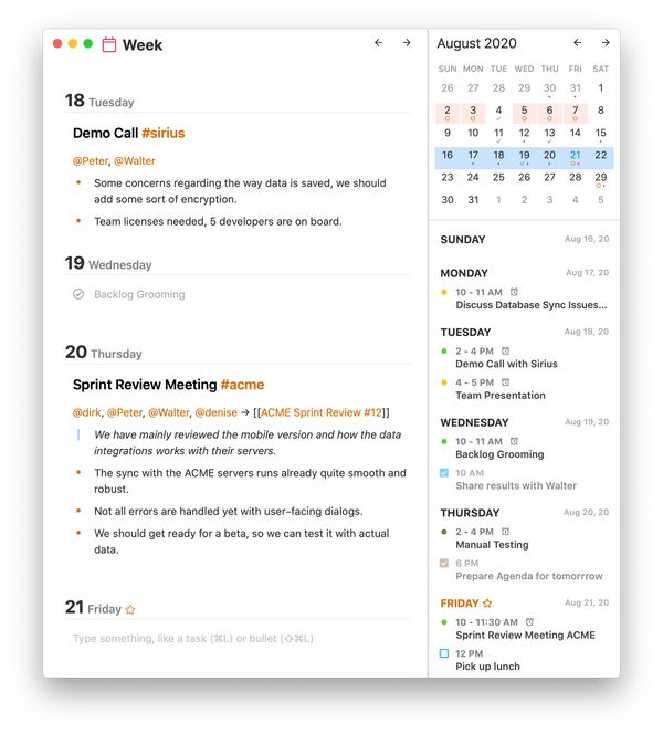 Noteplan 双链笔记