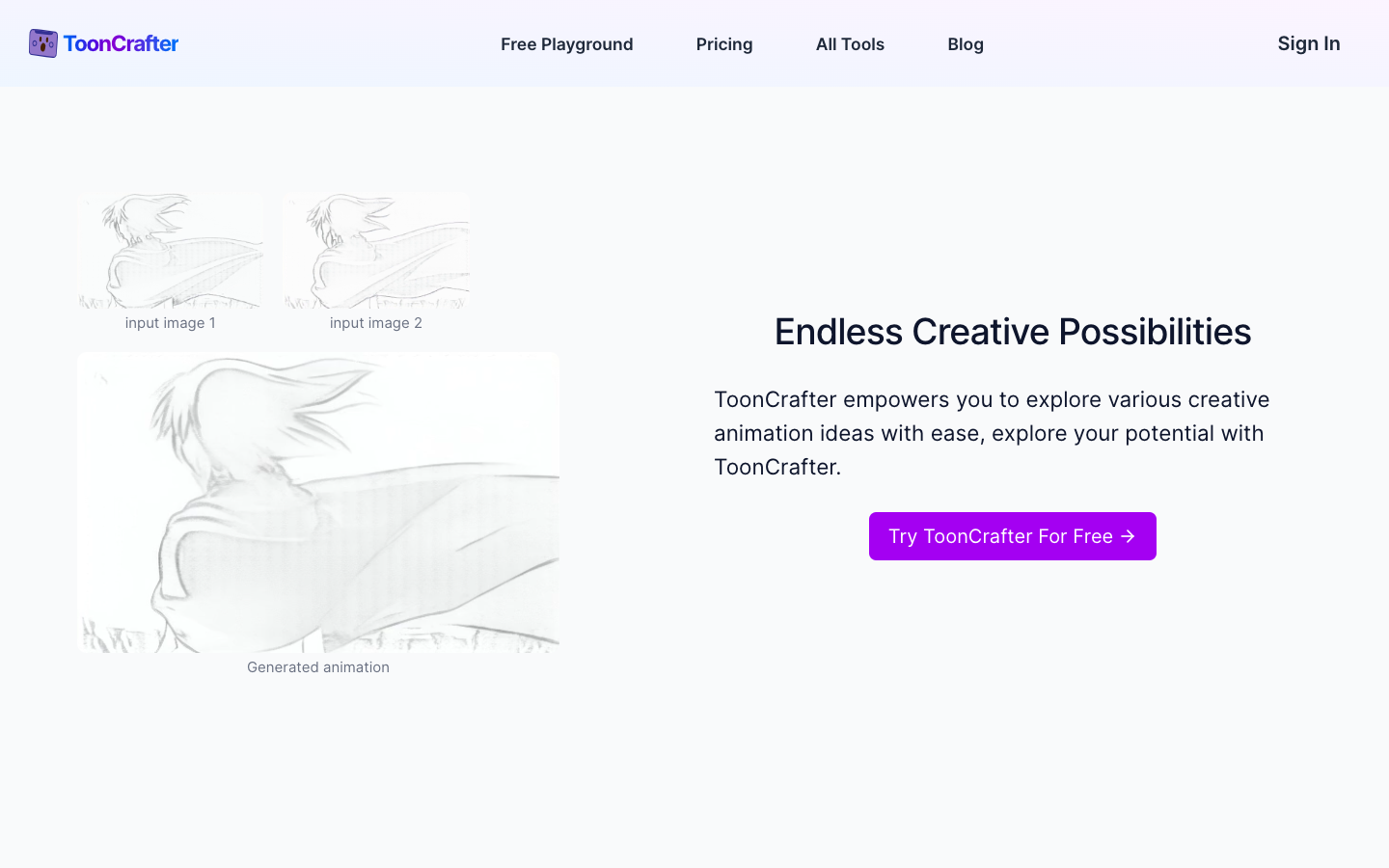 ToonCrafter - AI卡通动画生成