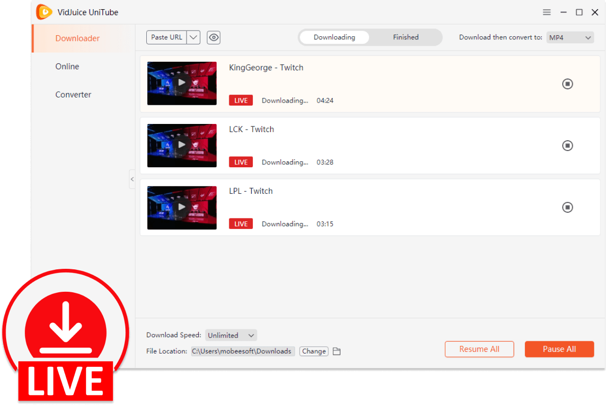 VidJuice 音视频下载