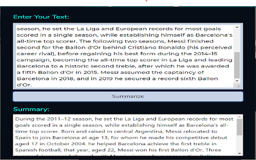 Text Summarizer
