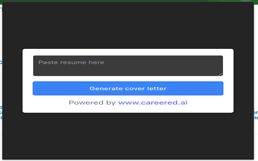 CareerEd Cover Letter Generator